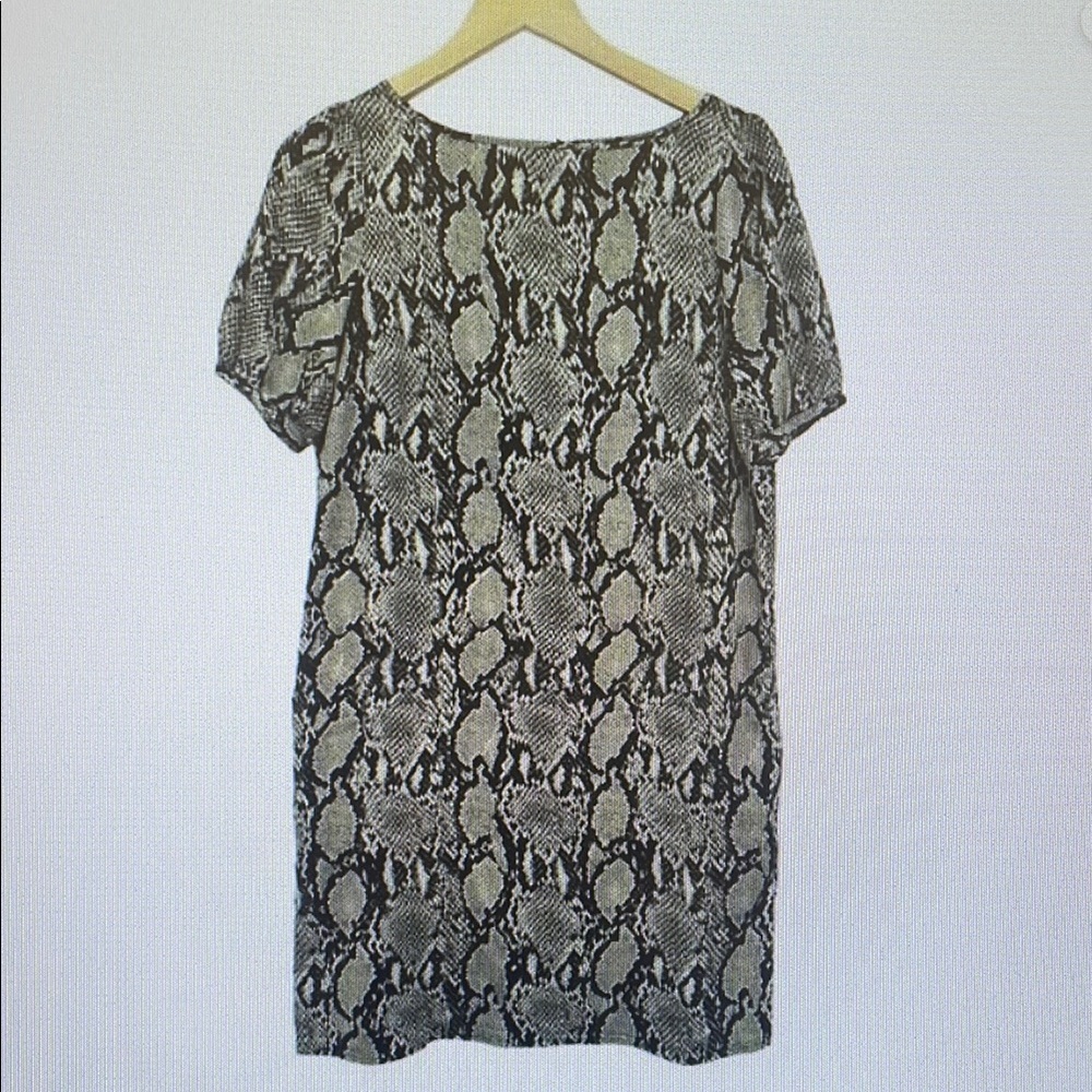 Black and White Snake Print Dress